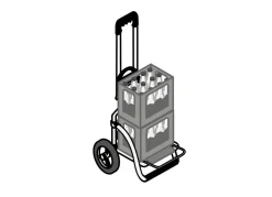 ANDERSEN Leichter und leiser Einkaufsroller Royal Shopper SCHWARZ