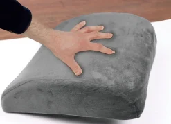 Discount BADER Lendenkissen aus anpassungsfähigem Memory Foam GRAU