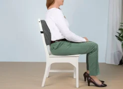Discount BADER Lendenkissen aus anpassungsfähigem Memory Foam GRAU