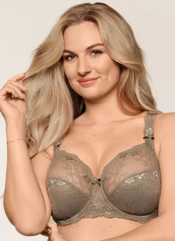 Sale BADER LingaDore Bügel-BH mit elastischer Spitze OLIV