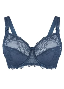 Outlet BADER LingaDore Bügel-BH mit elastischer Spitze INDIGOBLAU