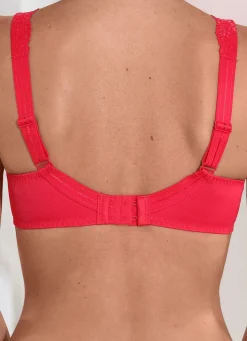 Clearance LingaDore Bügel-BH mit elastischer Spitze ROT