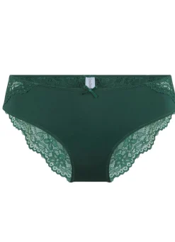 Sale LingaDore Slip mit elastischer Spitze DUNKELGRÜN