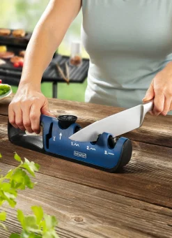 Outlet LIVINGTON Blade Star: Schärfen, schneiden und polieren in Sekunden BLAU