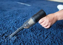 LIVINGTON Pocket Vac 2-in1 Mini-Akku-Handstaubsauger SCHWARZ