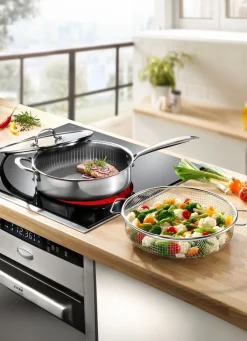 Best BADER Livington Titan Pan Pfannen und Kochtöpfe EDELSTAHL