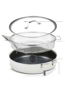 Best BADER Livington Titan Pan Pfannen und Kochtöpfe EDELSTAHL