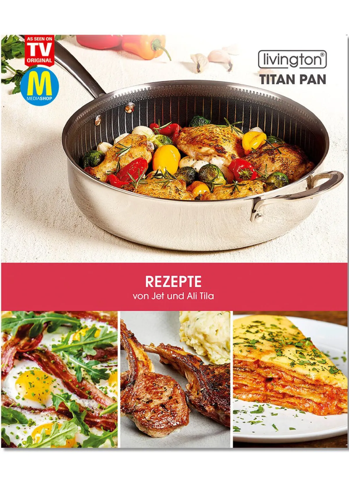 Best BADER Livington Titan Pan Pfannen und Kochtöpfe EDELSTAHL