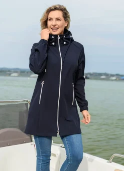 Discount BADER Longjacke aus Softshell NACHTBLAU