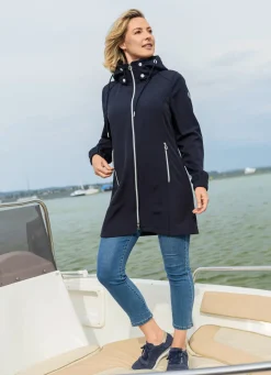 Discount BADER Longjacke aus Softshell NACHTBLAU