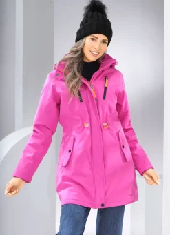 BADER Longjacke aus Softshell FUCHSIA