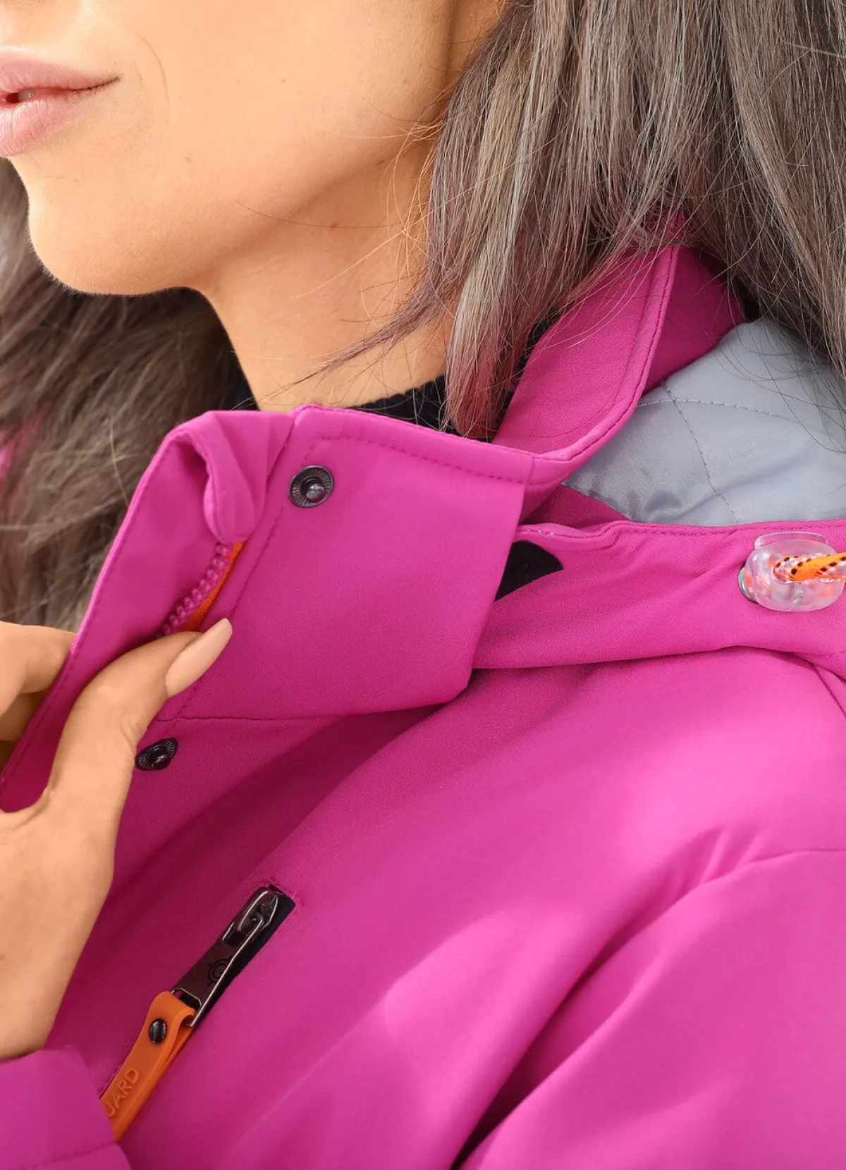 BADER Longjacke aus Softshell FUCHSIA