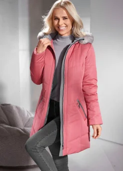 Discount BADER Longjacke mit abnehmbarem Kunstpelz-Besatz HUMMER