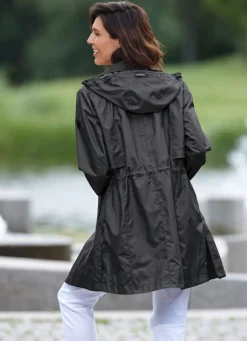 Hot BADER Longjacke mit abnehmbarer Kapuze SCHWARZ