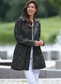 Hot BADER Longjacke mit abnehmbarer Kapuze SCHWARZ
