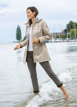 New BADER Longjacke mit abnehmbarer Kapuze KIESEL