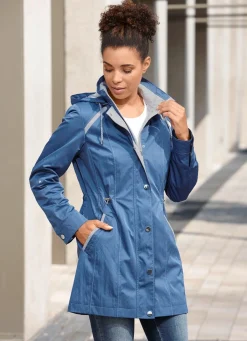 Best BADER Longjacke mit krempelbaren Ärmeln JEANSBLAU
