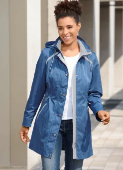 Best BADER Longjacke mit krempelbaren Ärmeln JEANSBLAU