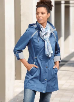 Best BADER Longjacke mit krempelbaren Ärmeln JEANSBLAU