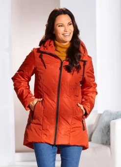 Hot BADER Longjacke mit umschlagbarem Regenschild KÜRBIS