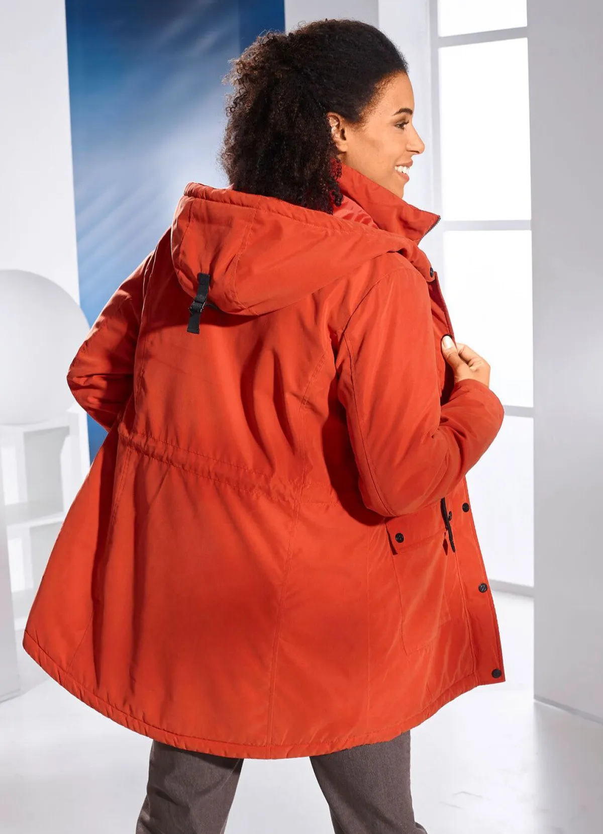 BADER Longjacke mit 2-Wege-Reißverschluss KÜRBIS