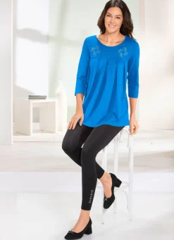 New BADER Longshirt mit Zierplättchen in 3 Farben ROYALBLAU