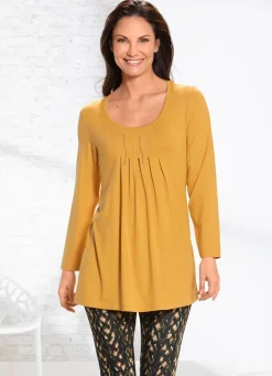 Best BADER Longshirt mit Plättchenzier in 2 Farben HONIG