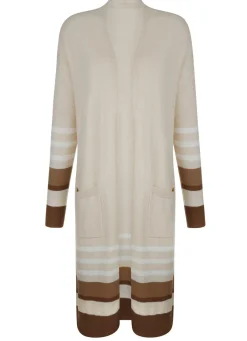 Clearance BADER Long-Strickjacke mit Kaschmir SAND-BRAUN