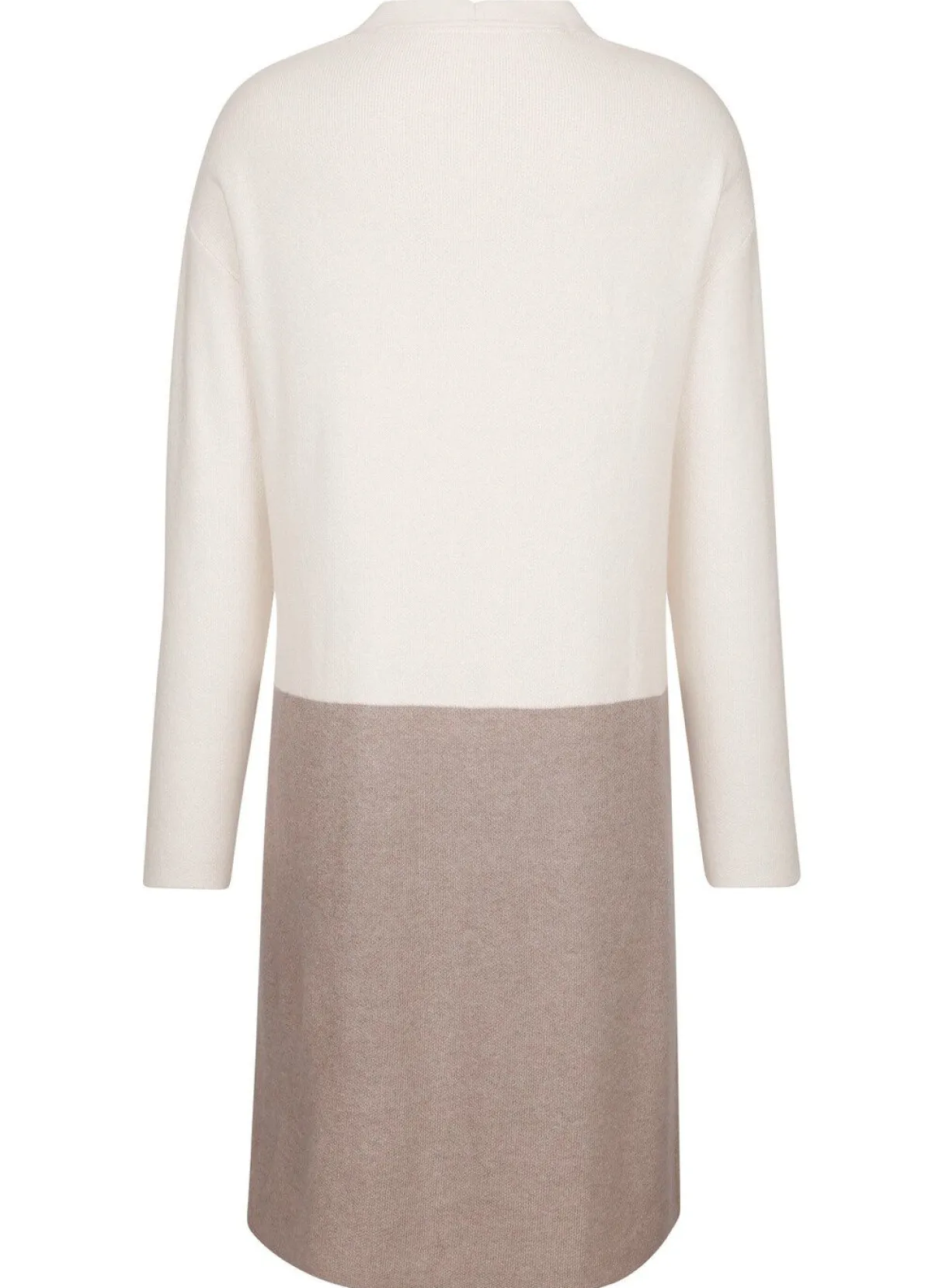 Best BADER Long-Strickjacke mit Kaschmir ECRU-TAUPE