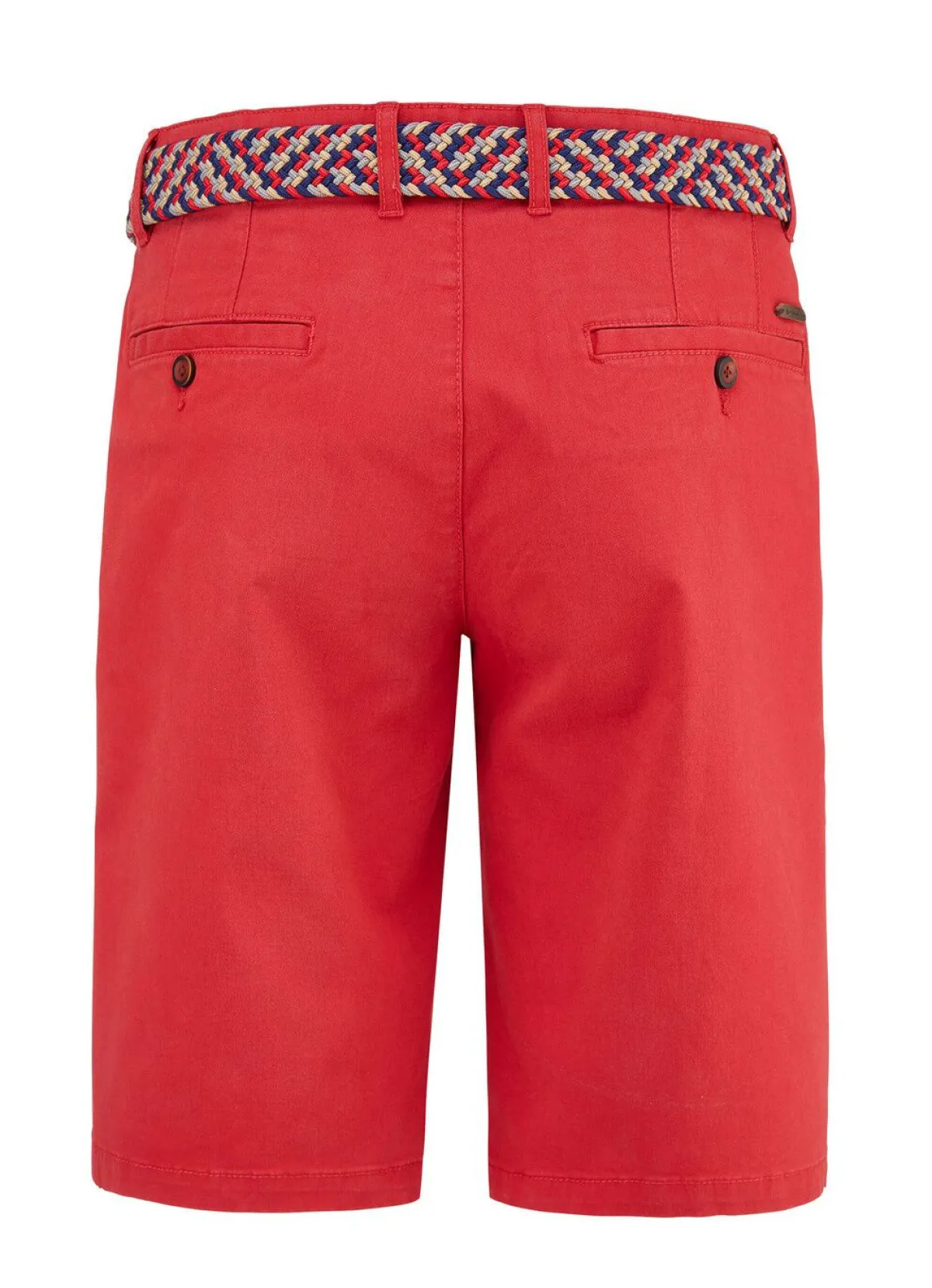 Clearance REDPOINT Lässige ""-Bermudas mit Stoffgürtel in 3 Farben ROT