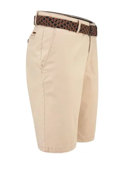New REDPOINT Lässige ""-Bermudas mit Stoffgürtel in 3 Farben HELLBEIGE