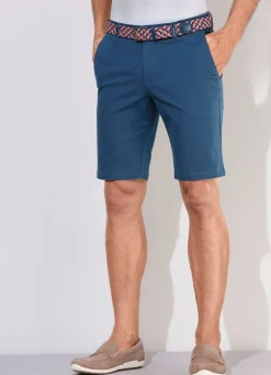 Best REDPOINT Lässige ""-Bermudas mit Stoffgürtel in 3 Farben DUNKELBLAU
