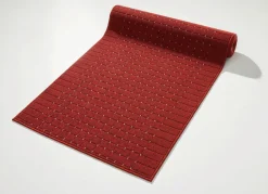 New BADER Läufer in Wunschlänge mit rutschhemmender Latex-Rückseite ROT