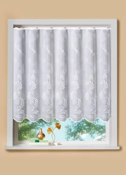 Discount PLAUENER STICKEREI Luftiger Kleinfenster-Store mit Stangendurchzug WEISS