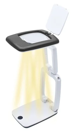 Sale BADER Lupe mit LED-Licht WEISS-SCHWARZ