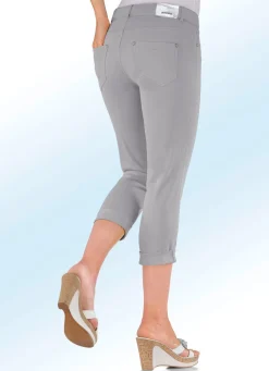 Outlet ASCARI Magic-Capri-Jeans in 5-Pocket-Form HELLGRAU