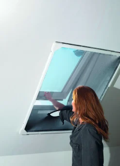 Clearance BADER Magic-Fit Teleskop-Dachfenstergitter weiß