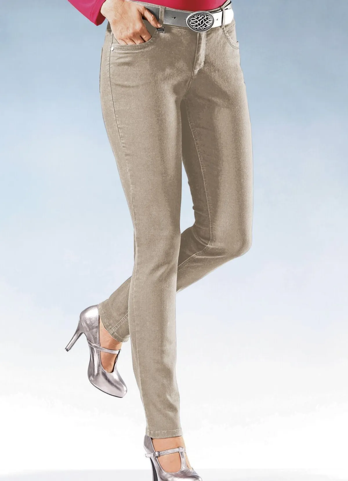 ASCARI Magic-Jeans in 11 Farben BEIGE