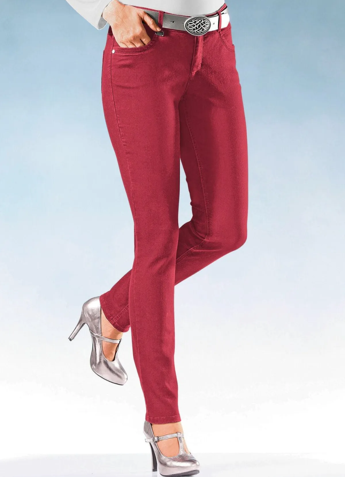 Clearance ASCARI Magic-Jeans in 11 Farben ROT