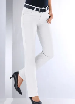 Clearance ASCARI Magic-Jeans in 5-Pocket-Form WEISS