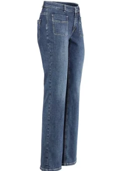 Discount ASCARI Magic-Jeans mit ausgestellter Beinweite DUNKELBLAU