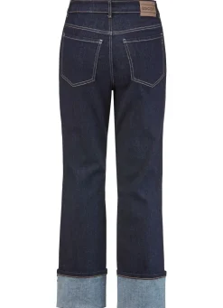 Outlet ASCARI Magic-Jeans mit krempelbaren Aufschlägen DUNKELBLAU