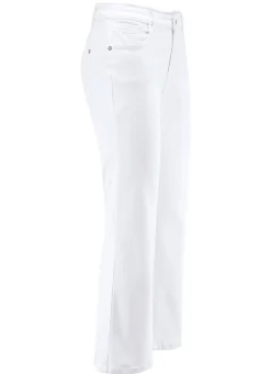 Clearance ASCARI Magic-Jeans mit leicht ausgestelltem Bein WEISS