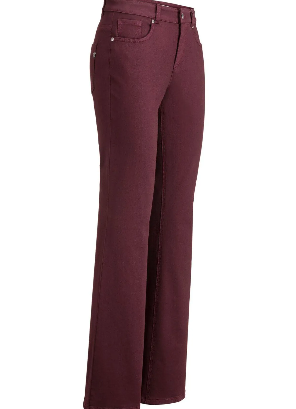 Best ASCARI Magic-Jeans mit modisch weiterem Beinverlauf BORDEAUX