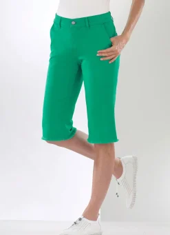 Discount ASCARI Magic-Jeans-Bermudas GRÜN
