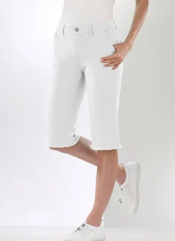 Clearance ASCARI Magic-Jeans-Bermudas ECRU