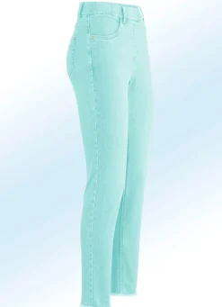 Sale ASCARI Magic-Jeans mit angesagtem Fransensaum MINT