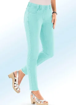 Sale ASCARI Magic-Jeans mit angesagtem Fransensaum MINT