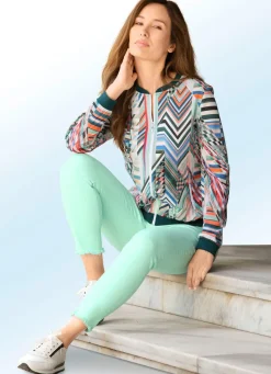 Sale ASCARI Magic-Jeans mit angesagtem Fransensaum MINT