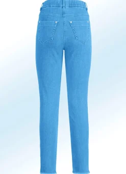 Online ASCARI Magic-Jeans mit angesagtem Fransensaum AZURBLAU